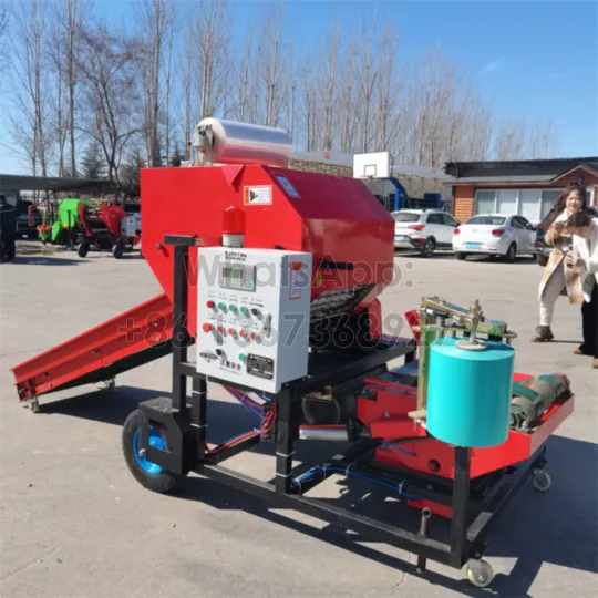 9YDB-55 silage bailer សម្រាប់លក់ជាមួយគ្រឿងថ្លើងរឹង透明