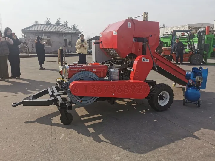 ម៉ាស៊ីន silage round baler ដោយស្វ័យប្រវត្តិយ៉ាងពេញលេញ