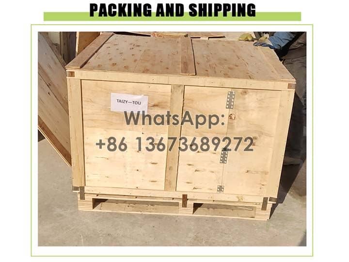 Packing and shipping-vegetable seeder