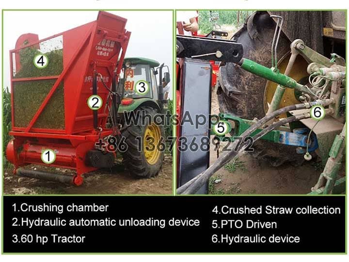 structure of straw recylcing machine
