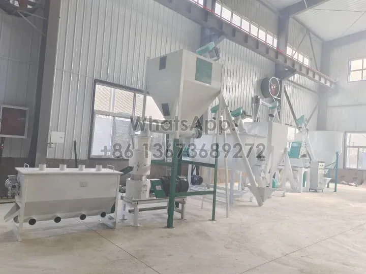 Large feed pellet machine plant