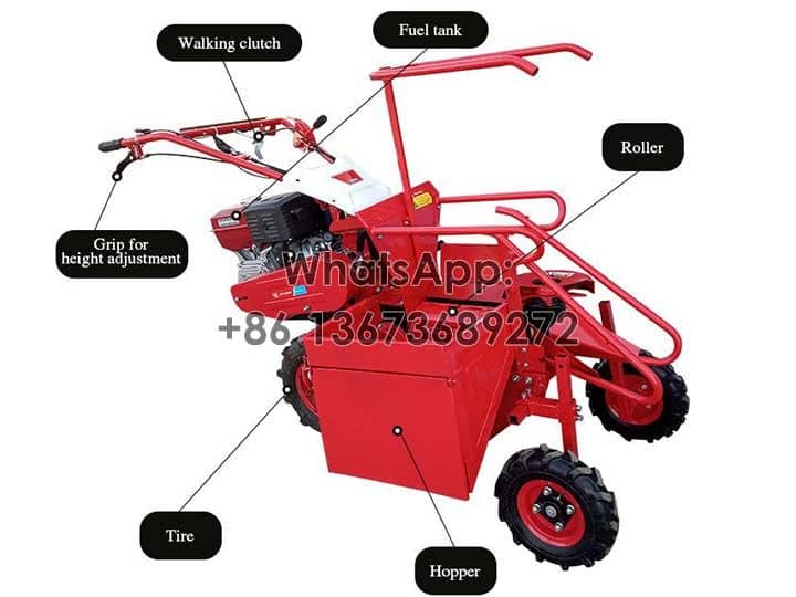 Structure-single row corn harvester