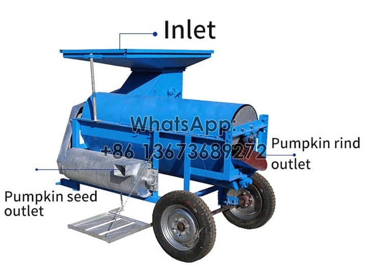 Structure of pumpkin seed harvester