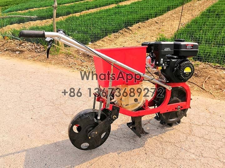 Gasoline engine hand corn planter