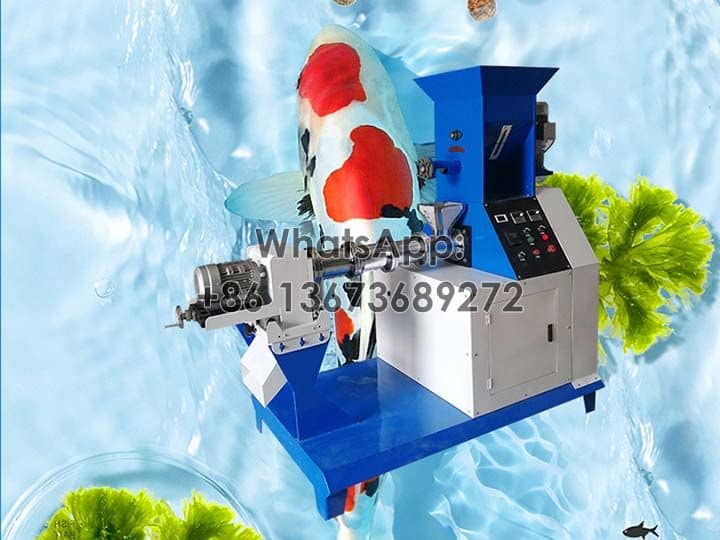 Fish feed pellet machine