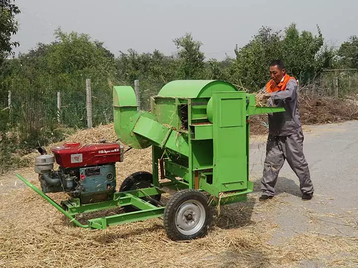 Machine threshing