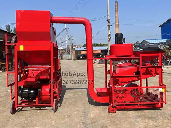 Combined peanut shelling machine