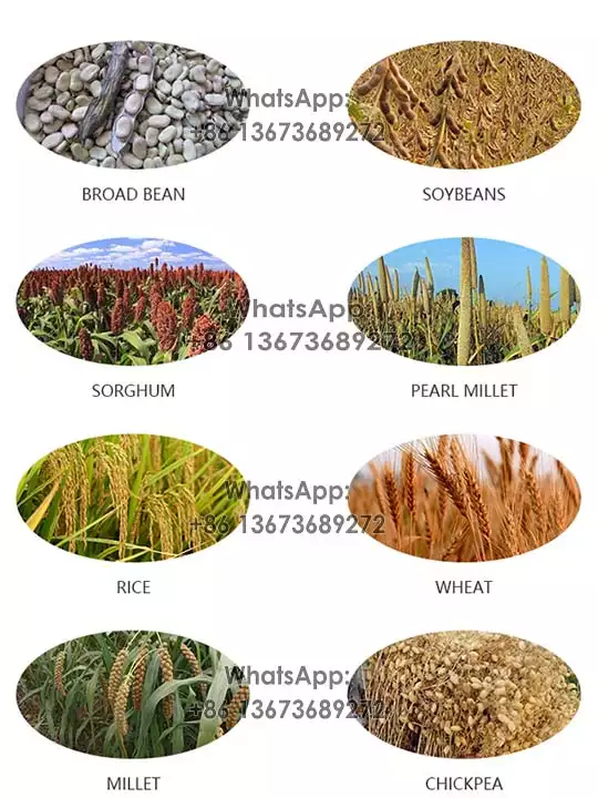 Aplicaciones de la trilladora de trigo y arroz.