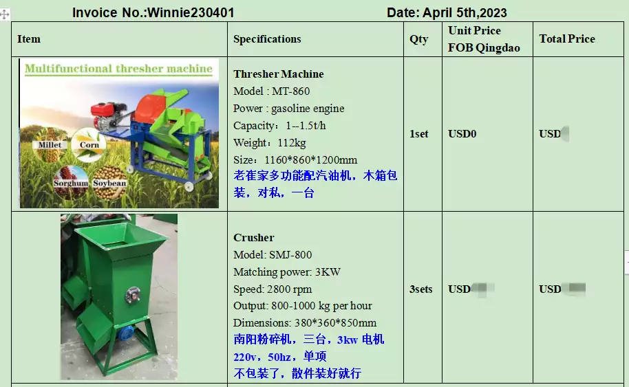 Thresher and crusher pi