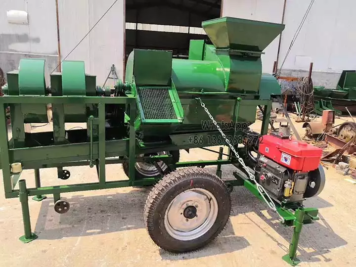 Multifunctional grain thresher machine