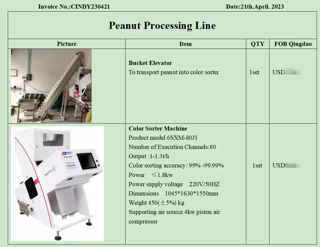 Peanut processing line pi-2