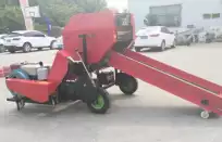 Silage baler with diesel engine