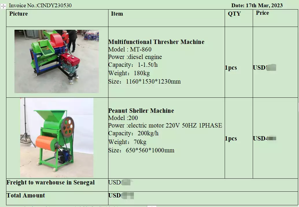 Thresher machine pi