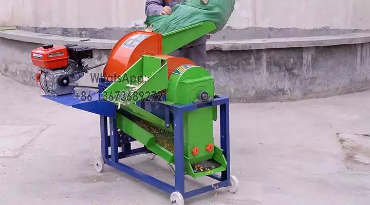 Working scene of multifunctional thresher machine