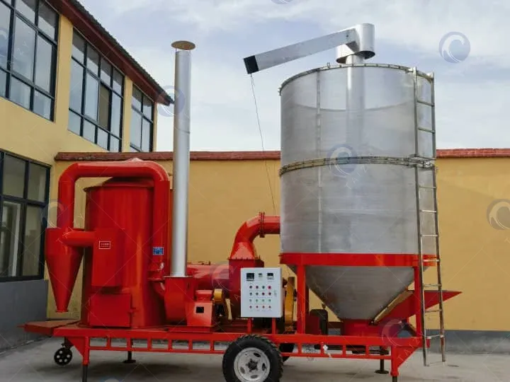 Mobile maize drying machine