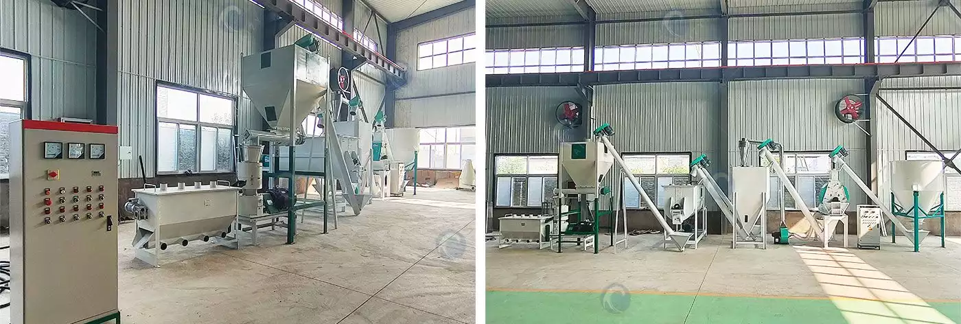 Animal feed pellet production line