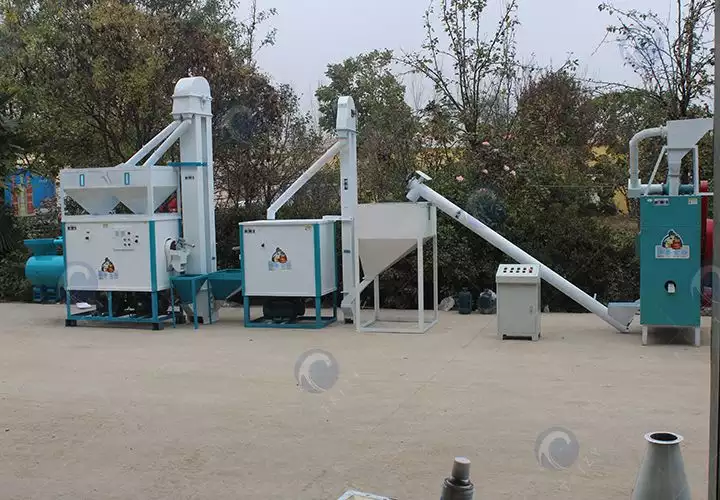 Maize corn grits flour milling processing plant