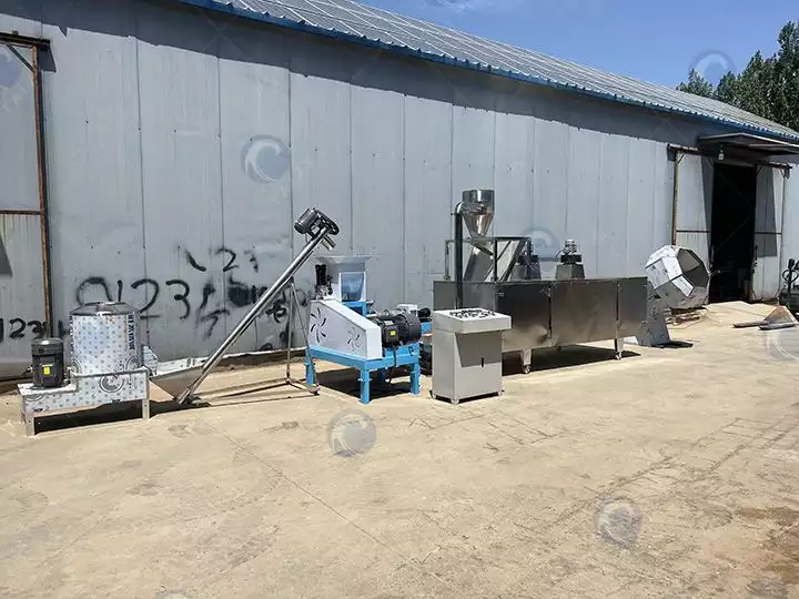 Fish feed making plant