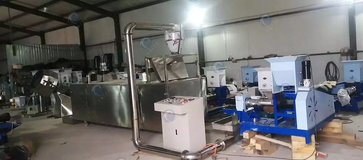 Fish feed pellet making line