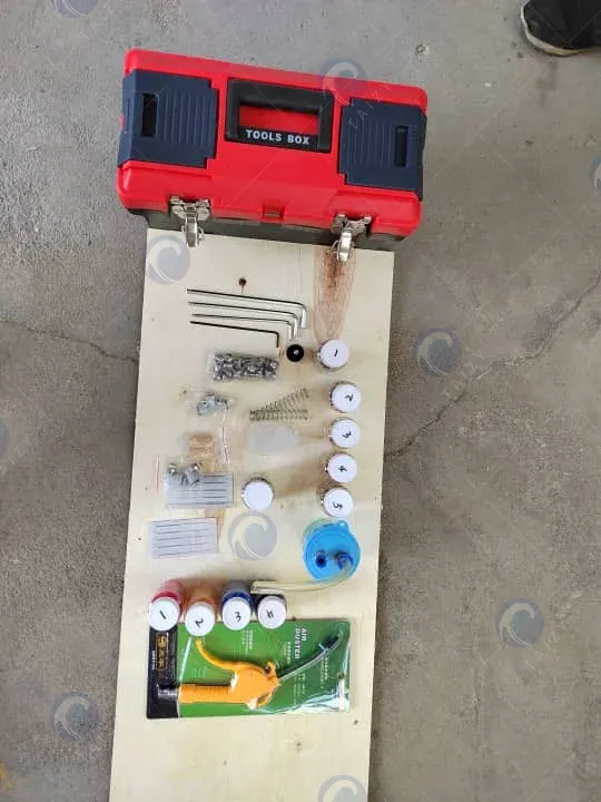 Toolbox for nursery seeding machine