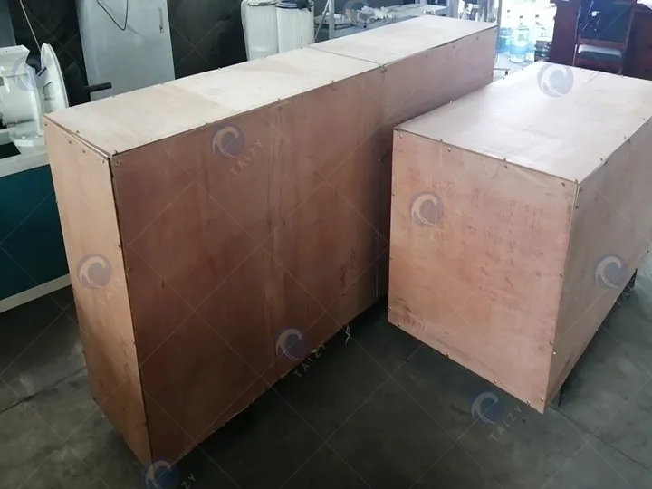 Corn Grits Machine Pacakge di peti kayu