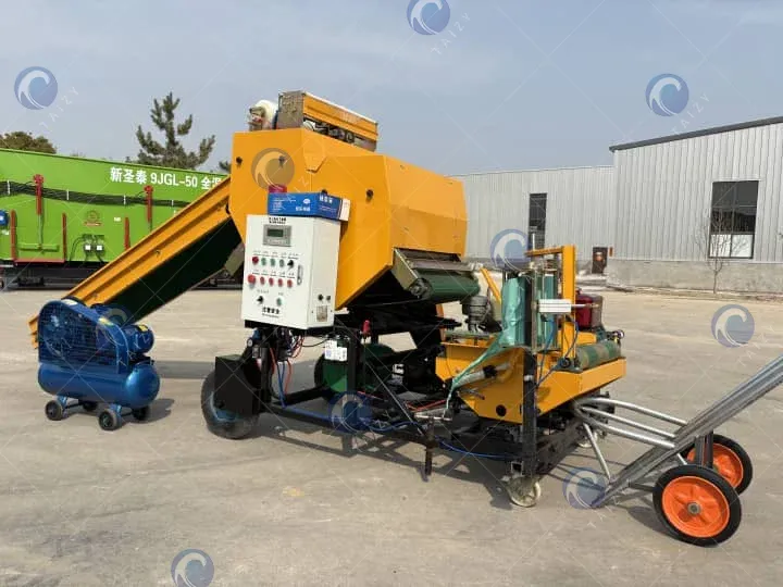 bright color of silage baling and wrapping machine