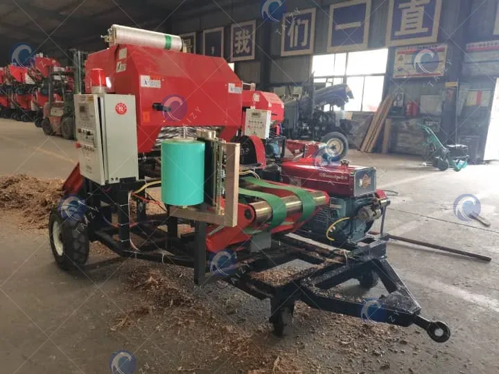 silage bale wrapping machine
