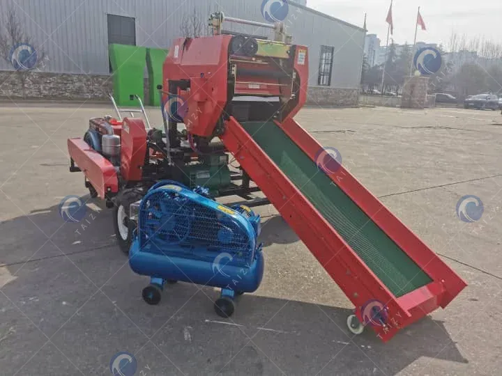 silage machine for round bales