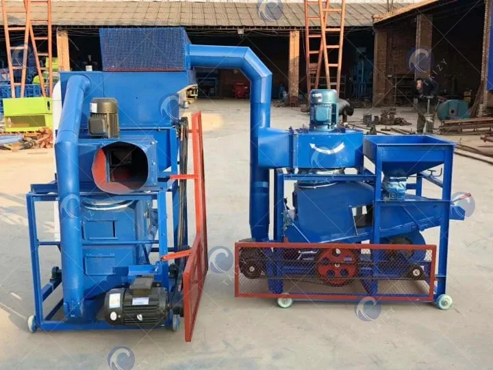 máy tách và làm sạch vỏ đậu phộng công nghiệp