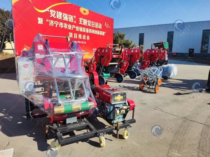 máquina enfardadora de ensilado de maíz lista para la venta
