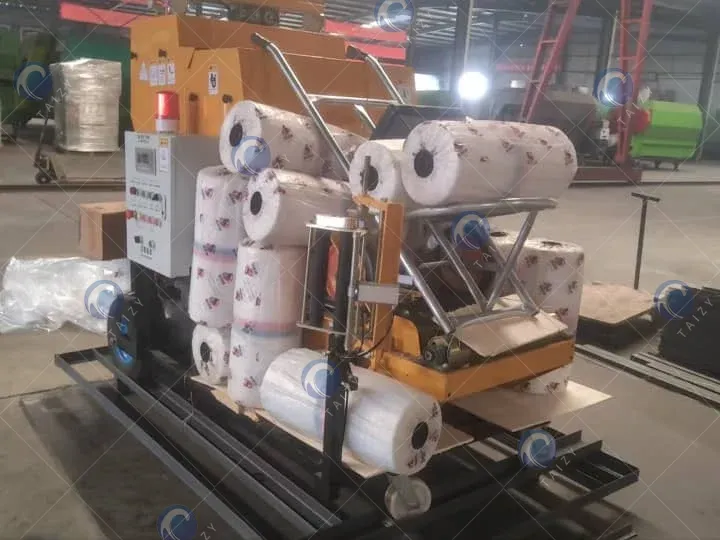 máquina empacadora de ensilaje de maíz para granjas