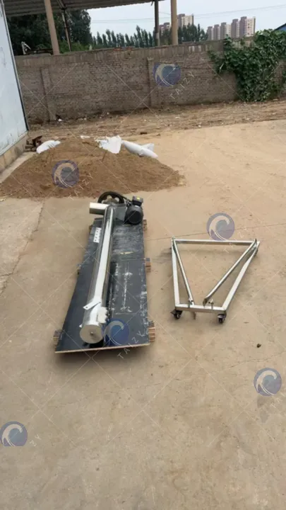 transportador de tornillo utilizado en la línea de producción de alimento para peces
