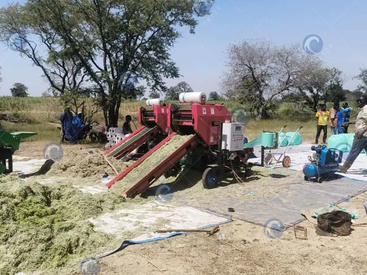 Máquina de envoltura de pacas de ensilado para pacas redondas