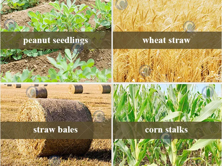 ứng dụng của máy nghiền bao cỏ rơm