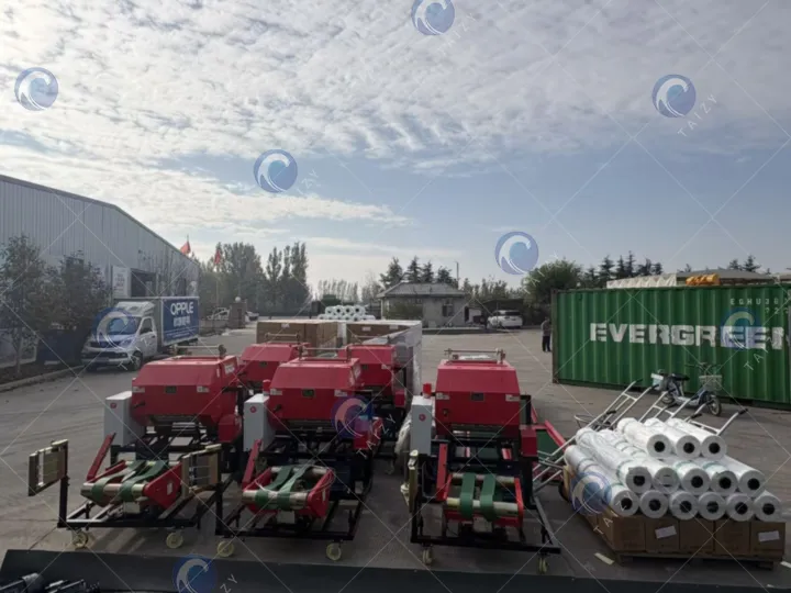 forage baler machine ready for delivery
