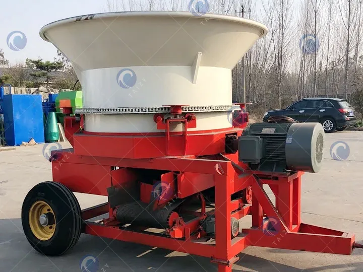 máy xé xé bao cỏ với xả đáy