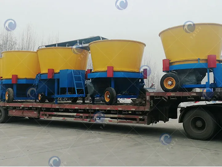 Giao hàng máy xé xé bao cỏ cỏ, rơm
