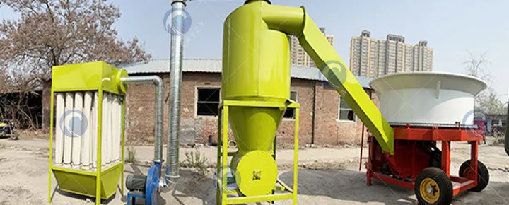 Máy cắt bao rơm có bộ hút bụi