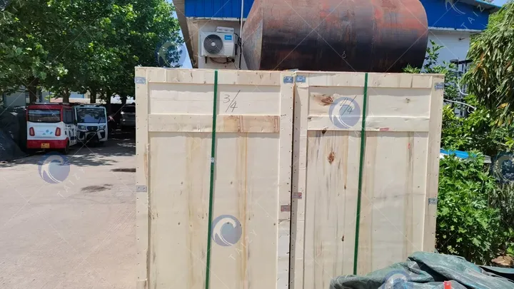 máquina de amendoim para embalagem de madeira
