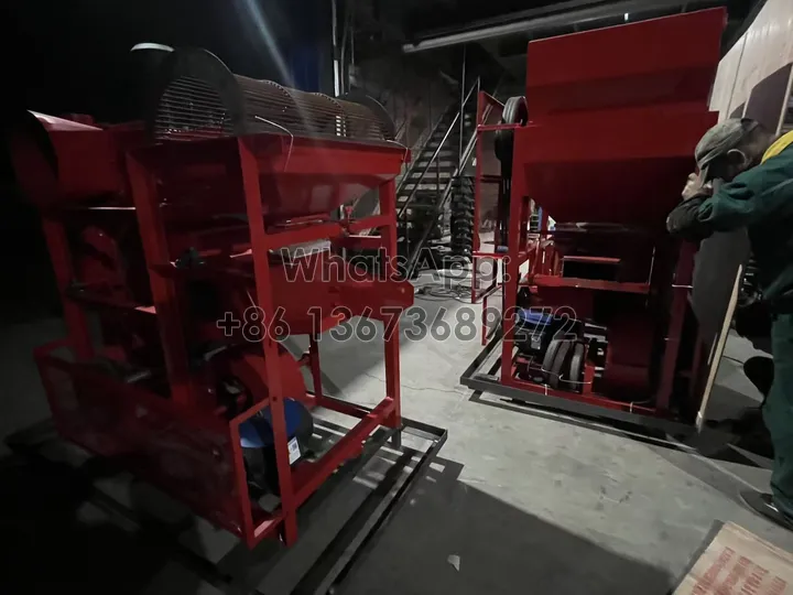 Fıstık temizleme ve kabuk soyma makinesi paketleme
