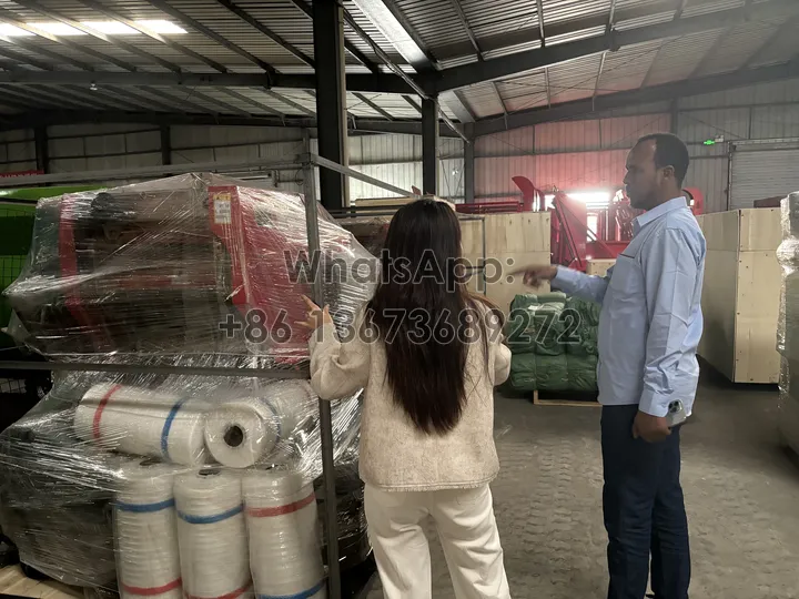 on-site explanation of silage machinery