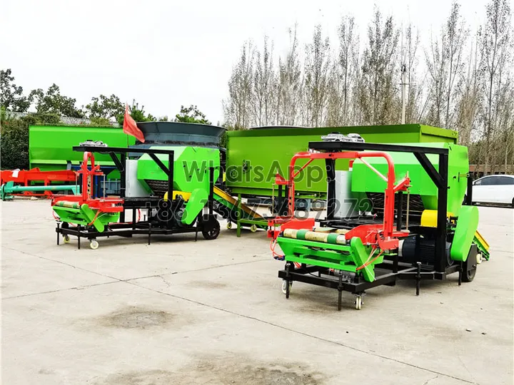 perfect match of silage bale wrapper & automatic feeder