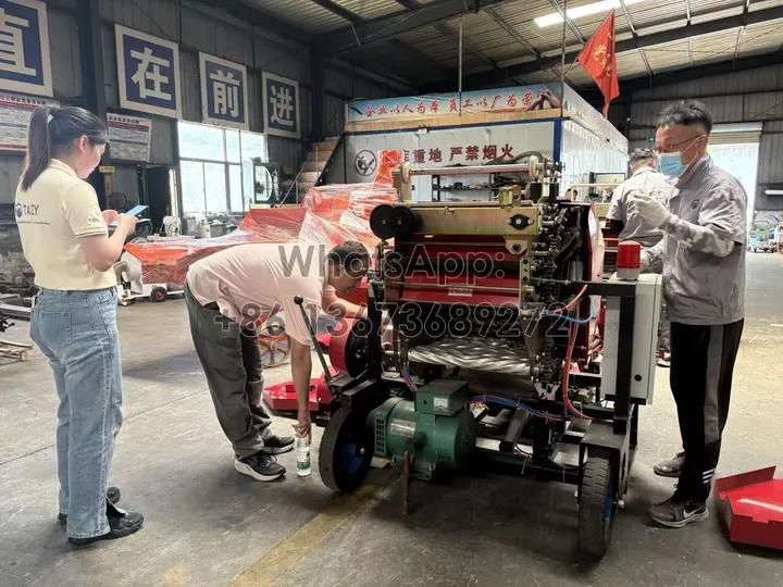 round baler wrapper components