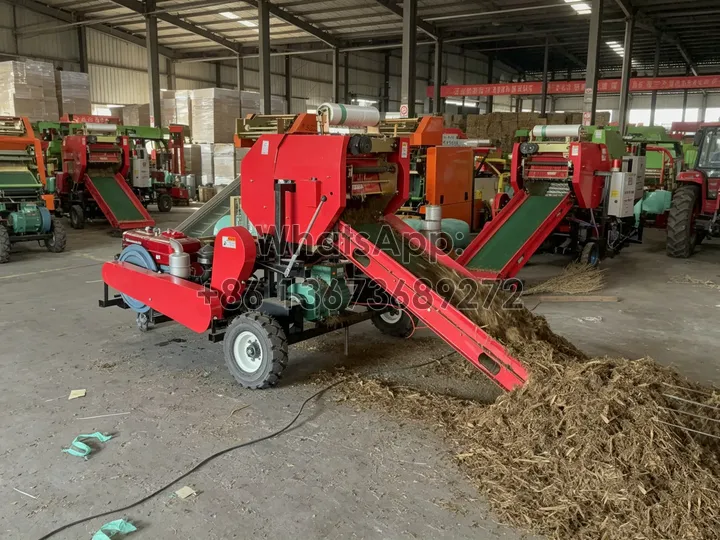 silage hay round bale wrapping machine