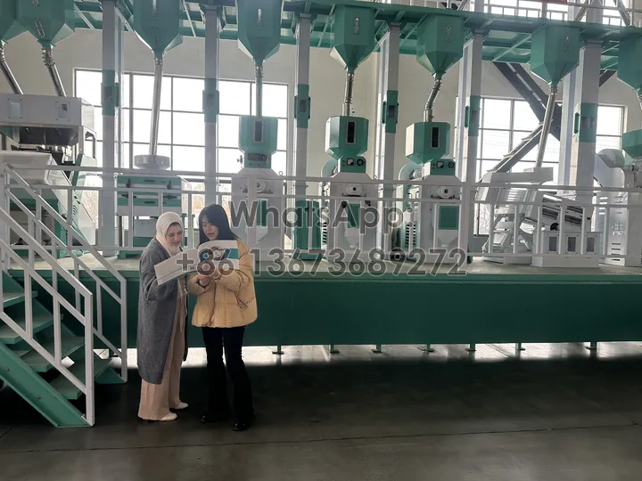 کل خط برای پردازش برنج خام