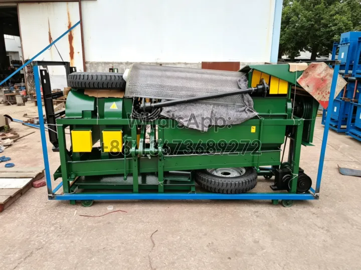 maize thresher packing with frame