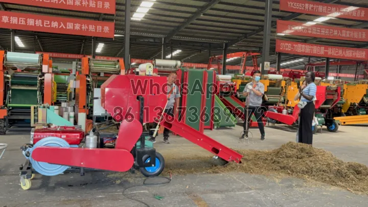 silage baling wrapping machine testing