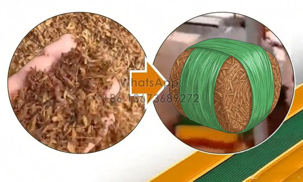 Distillers Grains and Tofu Residue to Bales