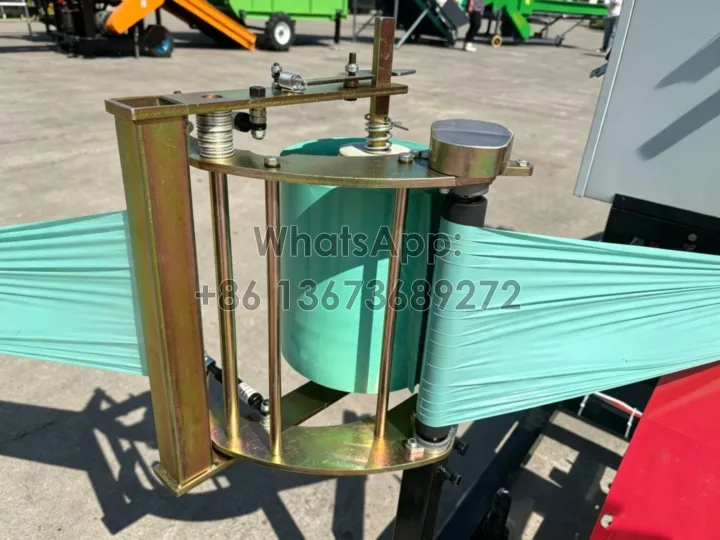 Dual Gas-Spring Film Carriage for Bale Wrapping