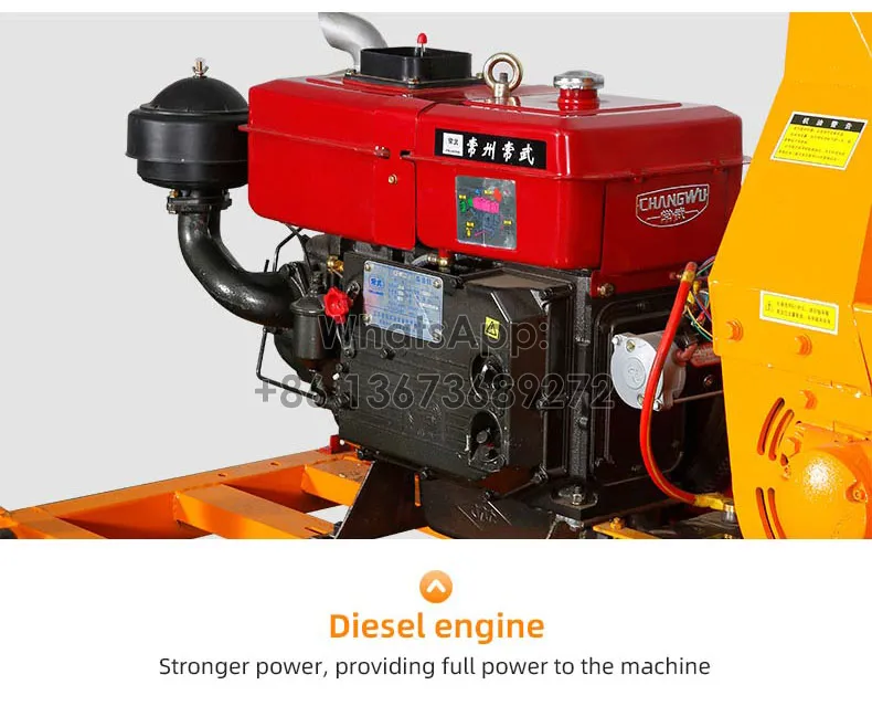 diesel engine for wood chipper machine